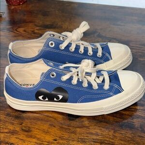 Converse Kids Blue and White Sneakers